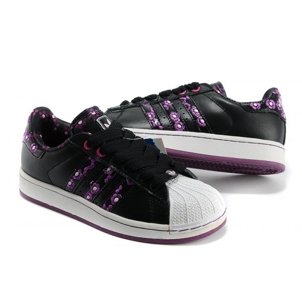 adidas superstar noir et rose