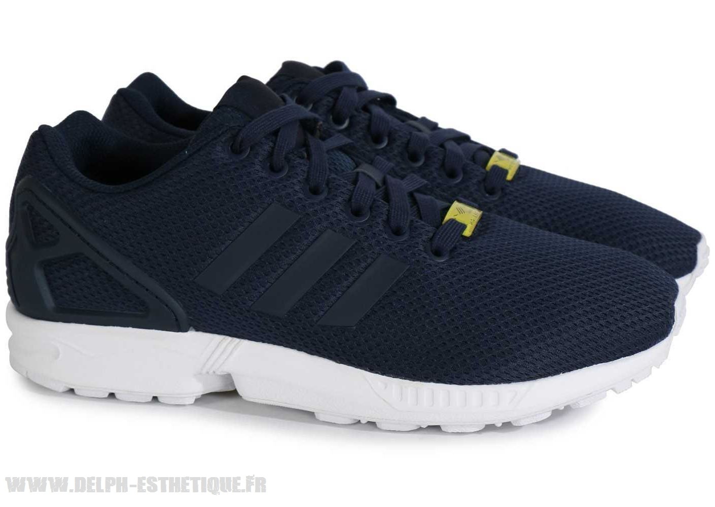 Adidas zx flux bleu marine et rose