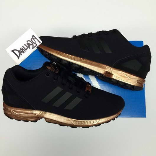 adidas zx flux noir et gold
