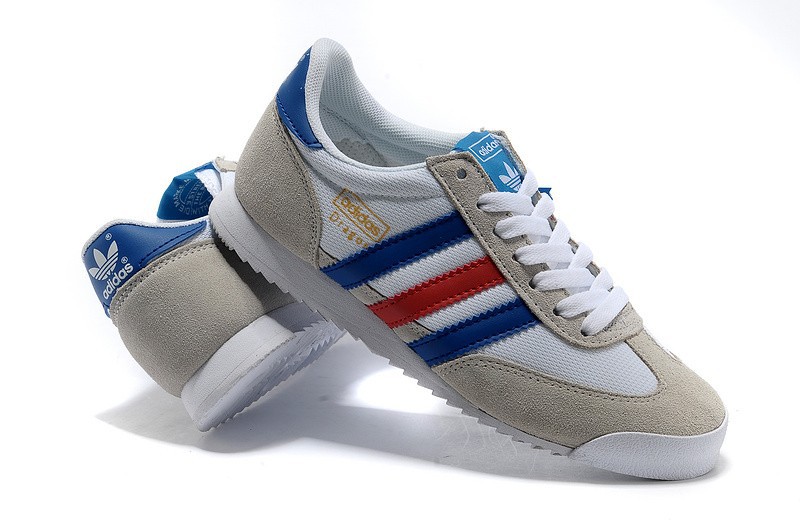 adidas dragon blanc bleu rouge