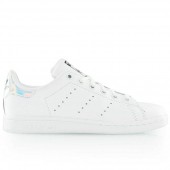 adidas stan smith j blanc metallic argent blanc