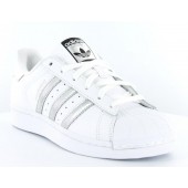 adidas superstar femme blanche et argent