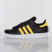 adidas superstar yellow stripe